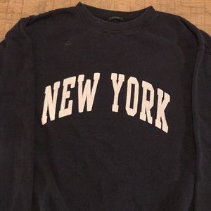 Blue sweatshirt New York